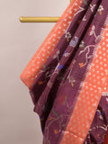 Green mango fancy saree for women | violet | zari border | contrast blouse | party wear
