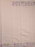 Chanderi fancy saree allover motifs with zari border with attached matching blouse