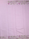 Chanderi fancy saree allover motifs with zari border with attached matching blouse