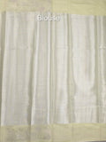 Chanderi fancy saree allover motifs with zari border with attached matching blouse