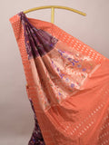 Green mango fancy saree for women | violet | zari border | contrast blouse | party wear