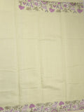 Chanderi fancy saree allover motifs with zari border with attached matching blouse