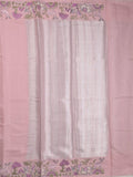 Chanderi fancy saree allover motifs with zari border with attached matching blouse