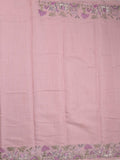 Chanderi fancy saree allover motifs with zari border with attached matching blouse