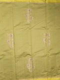Chanderi fancy saree allover motifs with zari border with attached matching blouse
