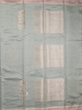 Chanderi fancy saree allover motifs with zari border with attached matching blouse