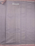 Chanderi fancy saree allover motifs with zari border with attached matching blouse