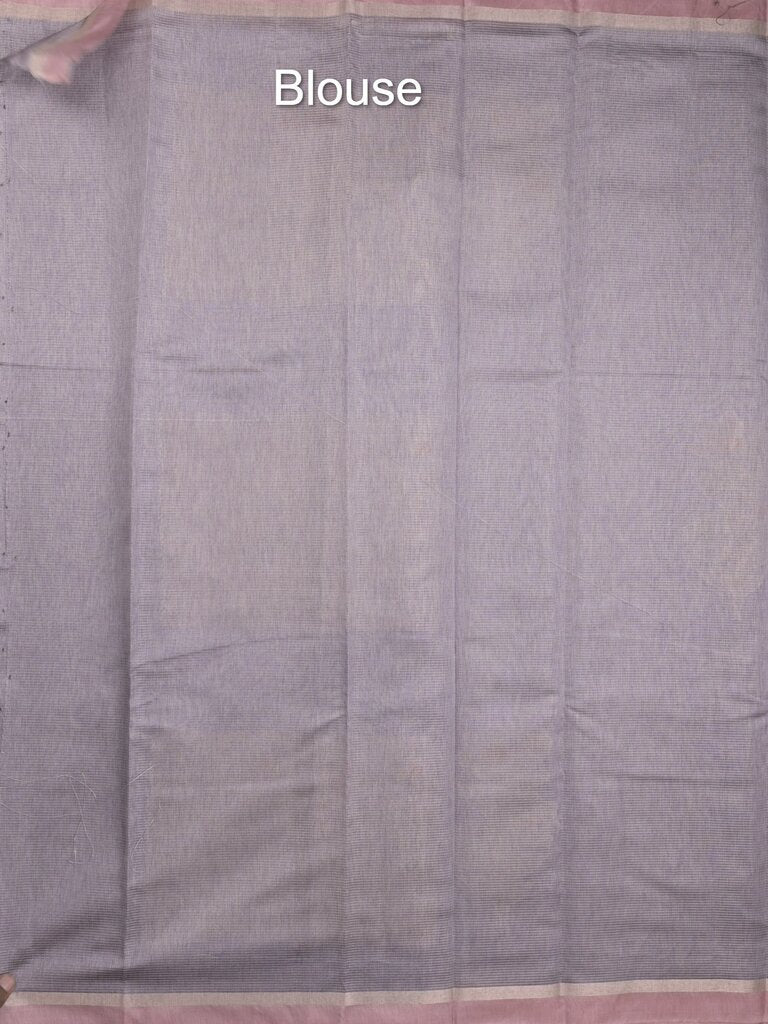 Chanderi fancy saree allover motifs with zari border with attached matching blouse