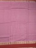 Dupion fancy saree allover checks & contrast border with zari pallu and plain blouse