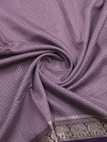 Dupion fancy saree allover checks & contrast border with zari pallu and plain blouse
