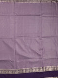 Dupion fancy saree allover checks & contrast border with zari pallu and plain blouse