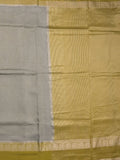 Dupion fancy saree allover checks & contrast border with zari pallu and plain blouse