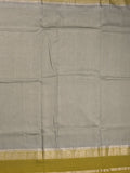 Dupion fancy saree allover checks & contrast border with zari pallu and plain blouse