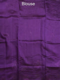 Chanderi jute fancy saree allover floral weaves with small zari border and attached plain blouse