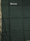 Dola silk fancy saree light blue color allover prints & zari border with rich pallu and contrast plain blouse