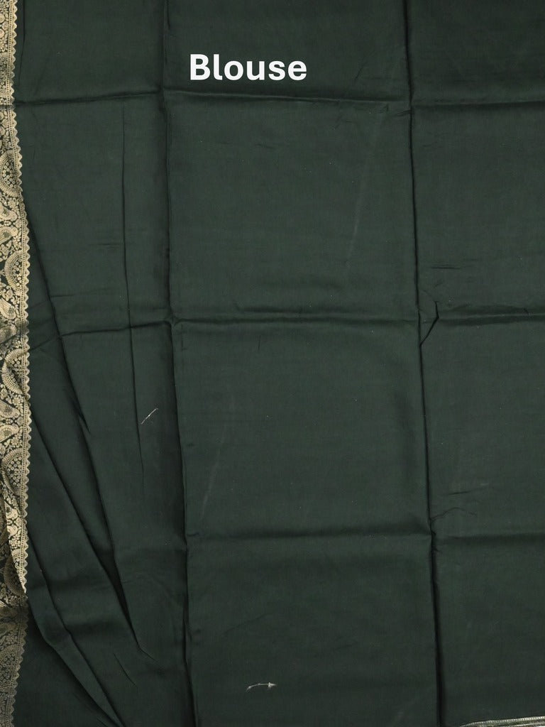 Dola silk fancy saree light blue color allover prints & zari border with rich pallu and contrast plain blouse