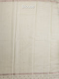 Kota fancy floral printed saree with contrast border and attached printed blouse
