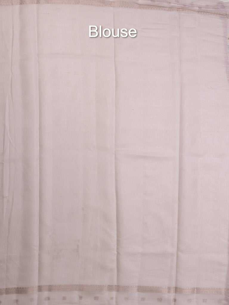 Kota fancy floral printed saree with contrast border and attached printed blouse