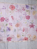 Kota fancy floral printed saree with contrast border and attached printed blouse