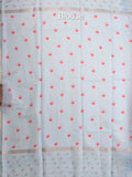 Kota fancy floral printed saree with contrast border and attached printed blouse