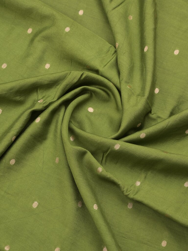 Maheshwari fancy saree allover motifs with short border with contrast pallu and attached blouse