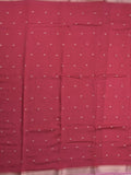 Maheshwari fancy saree allover motifs with short border with contrast pallu and attached blouse