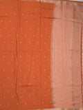 Maheshwari fancy saree allover motifs with short border with contrast pallu and attached blouse