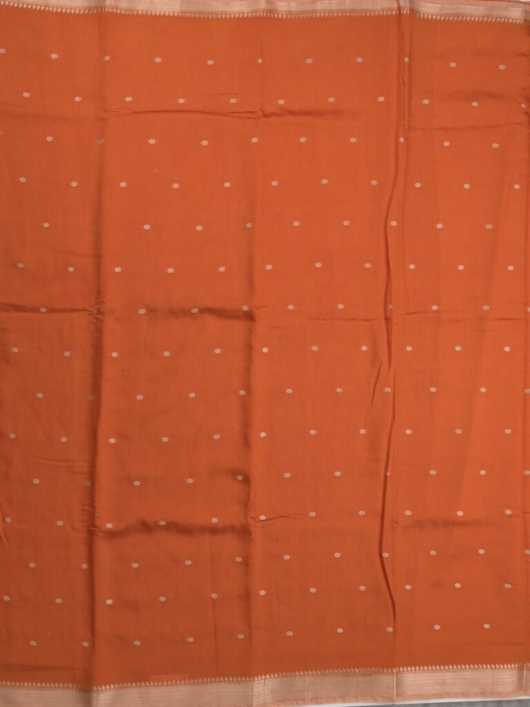 Maheshwari fancy saree allover motifs with short border with contrast pallu and attached blouse