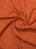 Maheshwari fancy saree allover motifs with short border with contrast pallu and attached blouse