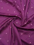 Maheshwari fancy saree allover motifs with short border with contrast pallu and attached blouse
