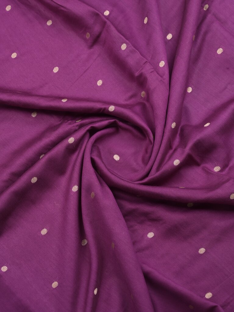 Maheshwari fancy saree allover motifs with short border with contrast pallu and attached blouse