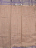 Chanderi fancy saree allover motifs with zari border with attached matching blouse