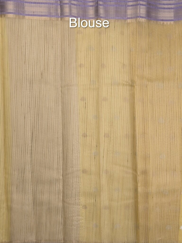 Chanderi fancy saree allover motifs with zari border with attached matching blouse