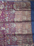 Tussar printed fancy saree with small zari border with printed pallu and plain blouse