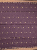 Khadi cotton saree allover motifs with self pallu and running blouse