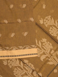 Khadi cotton saree allover motifs with self pallu and running blouse