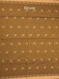 Khadi cotton saree allover motifs with self pallu and running blouse