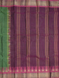 Dhaka cotton saree for women | cherry pink | temple border | contrast blouse