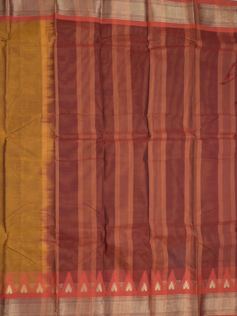 Dhaka cotton saree for women | cherry pink | temple border | contrast blouse