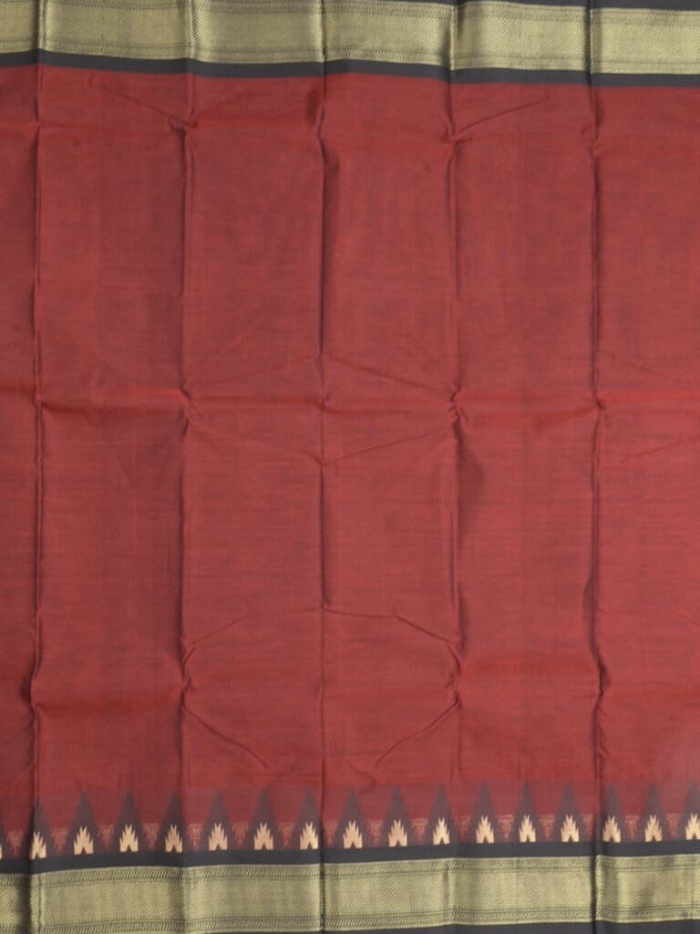 Dhaka cotton saree for women | cherry pink | temple border | contrast blouse