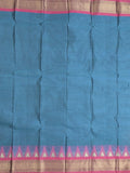 Dhaka cotton saree for women | cherry pink | temple border | contrast blouse