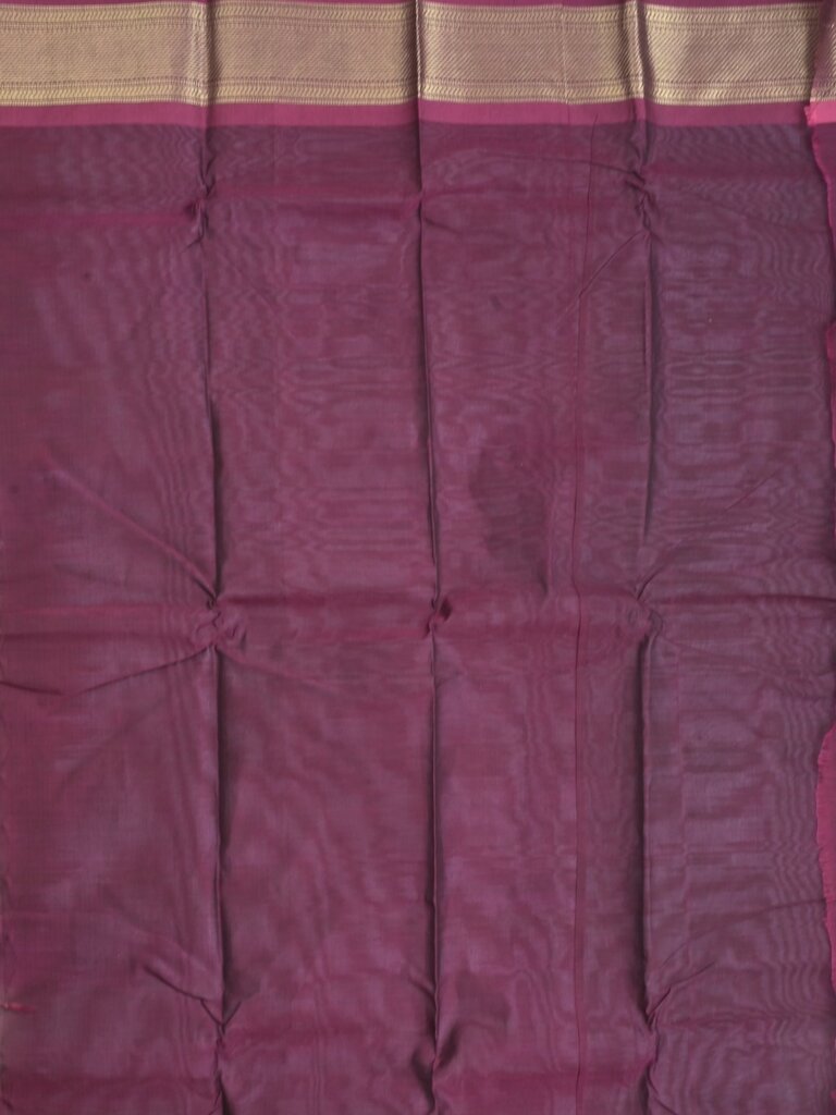 Dhaka cotton saree for women | cherry pink | temple border | contrast blouse