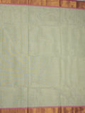 Kanchi cotton plain saree with zari border with attached self blouse
