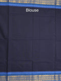 Kanchi cotton saree allover motifs with zari border and attached self blouse