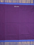 Kanchi cotton saree allover motifs with zari border and attached self blouse