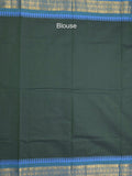 Kanchi cotton saree allover motifs with zari border and attached self blouse
