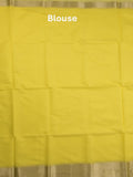 Maheshwari fancy saree navy blue color allover plain and temple border with contrast plain pallu and attached blouse Copy