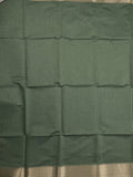 Maheshwari fancy saree leaf green color allover plain and temple border with stripes pallu and attached blouse