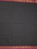 Kanchi cotton saree with zari border and attached self blouse