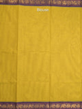 Kanchi cotton saree allover motifs and zari border with attached self-blouse